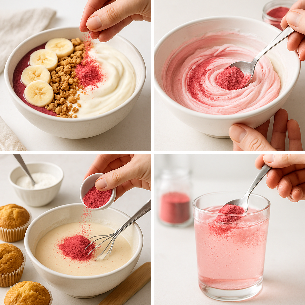 Červený rybíz lyofilizovaný prášek